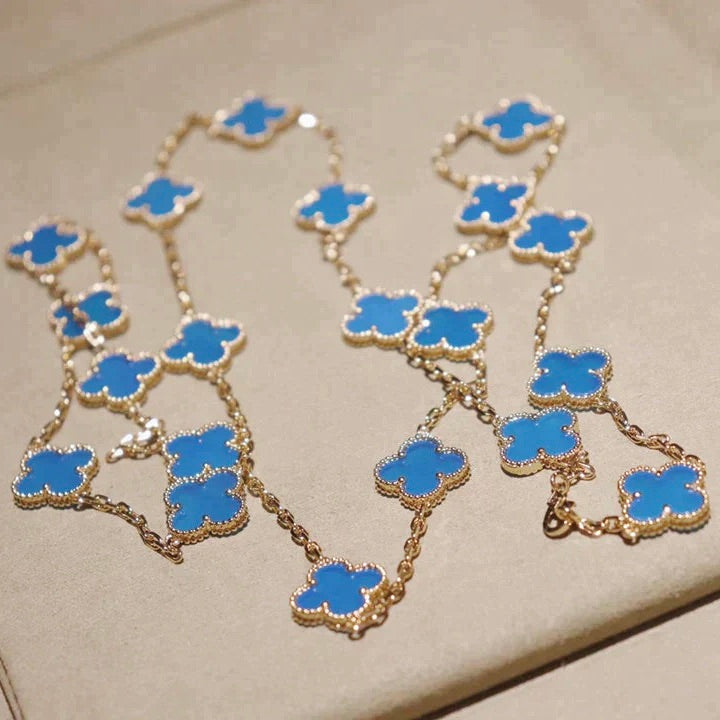 [Regal Jewels]CLOVER 20 MOTIFS TURQUOISE GOLD