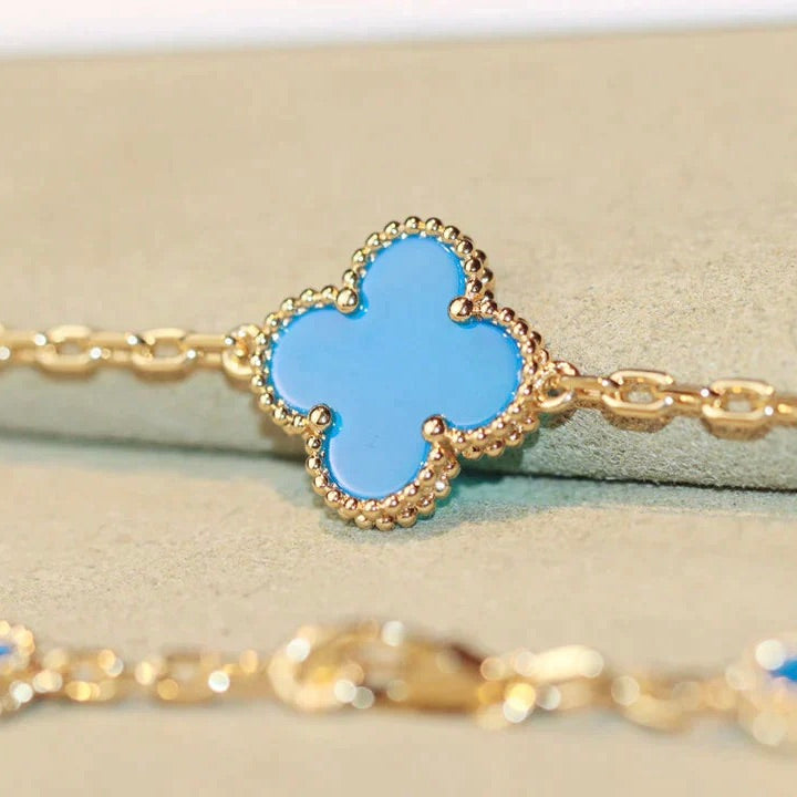[Regal Jewels]CLOVER 20 MOTIFS TURQUOISE GOLD