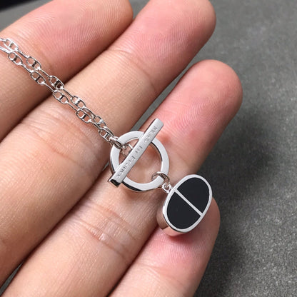 [Regal Jewels]CHAINE VERSO BLACK CERAMIC  NECKLACE