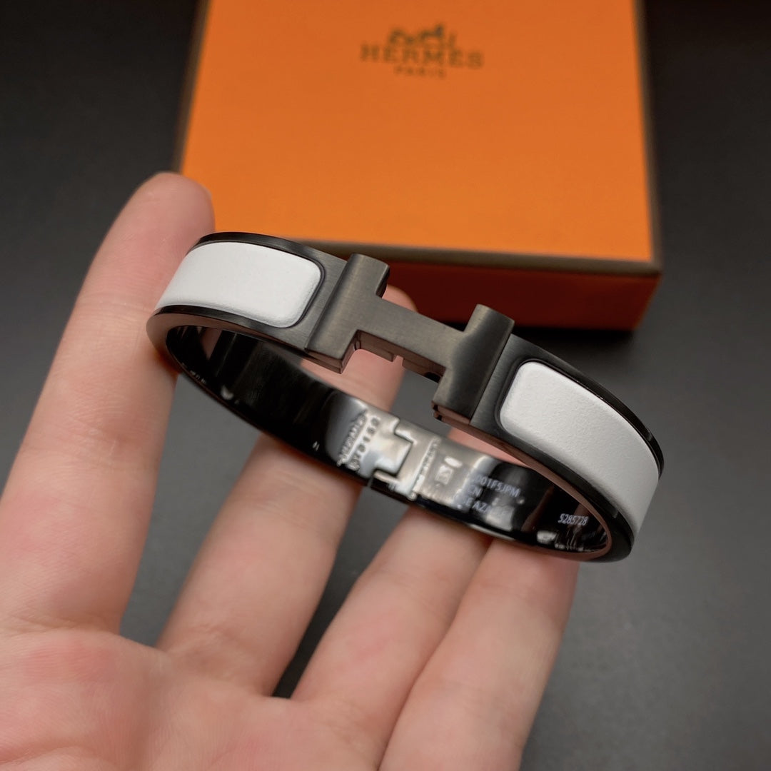 [Regal Jewels]H BRACELET 12MM BLACK WHITE CERAMIC