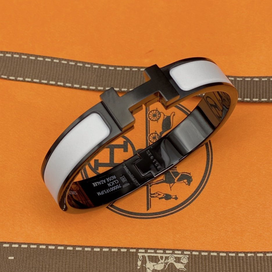 [Regal Jewels]H BRACELET 12MM BLACK WHITE CERAMIC