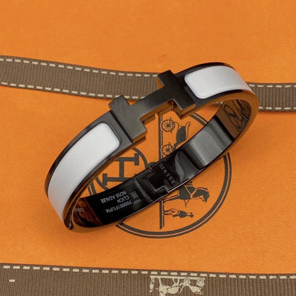 [Regal Jewels]H BRACELET 12MM BLACK WHITE CERAMIC