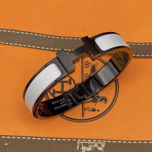 [Regal Jewels]H BRACELET 12MM BLACK WHITE CERAMIC