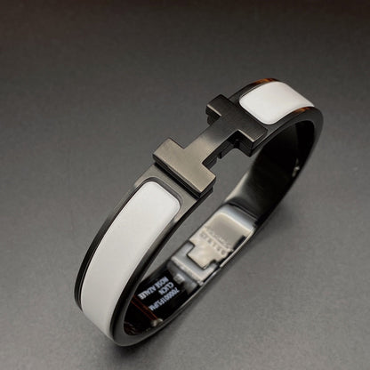 [Regal Jewels]H BRACELET 12MM BLACK WHITE CERAMIC