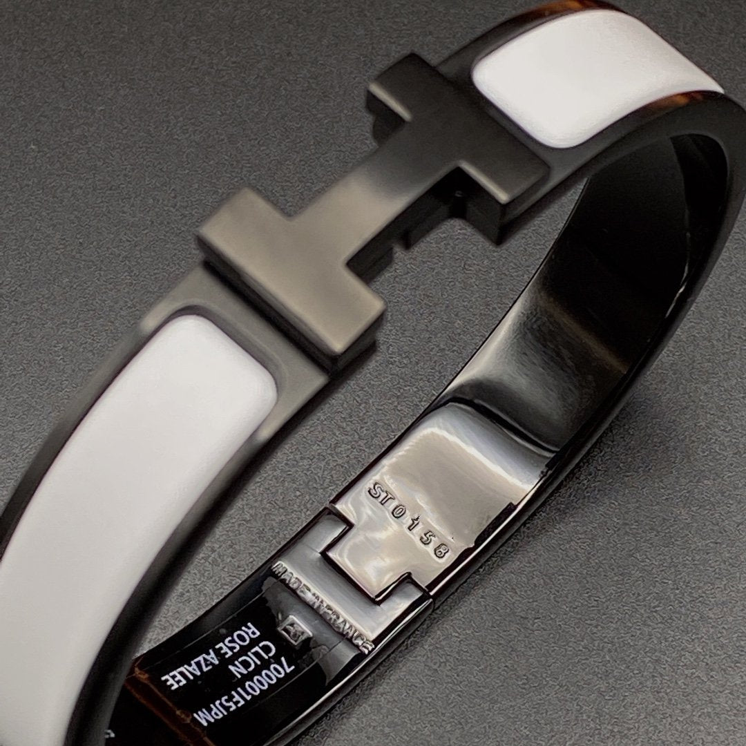 [Regal Jewels]H BRACELET 12MM BLACK WHITE CERAMIC