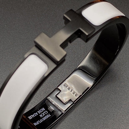 [Regal Jewels]H BRACELET 12MM BLACK WHITE CERAMIC