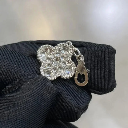 [Regal Jewels]CLOVER 5 MOTIF FULL DIAMOND BRACELET COLLECTION