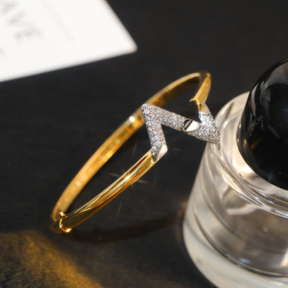 [Regal Jewels]VOLTE UPSITE DOWN GOLD DIAMOND BRACELET