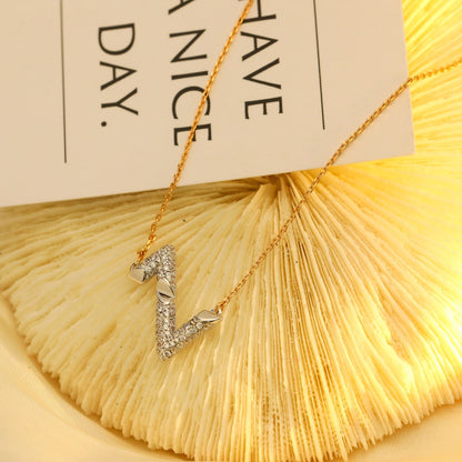 [Regal Jewels]VOLT SILVER DIAMOND PEDANT NECKLACE
