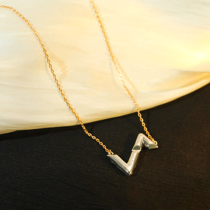 [Regal Jewels]VOLT SILVER DIAMOND PEDANT NECKLACE
