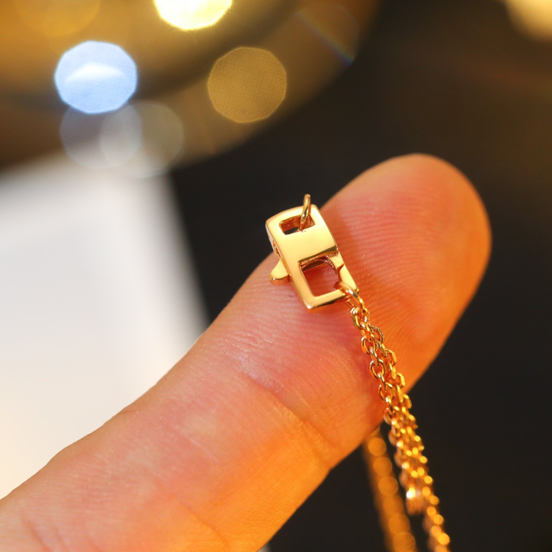 [Regal Jewels]STAR AND SUN DIAMOND PINK GOLD NECKLACE