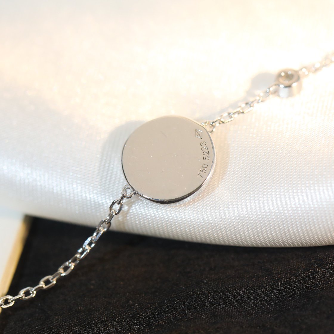 [Regal Jewels]SUN MOTIF PINK MOP SILVER BRACELET