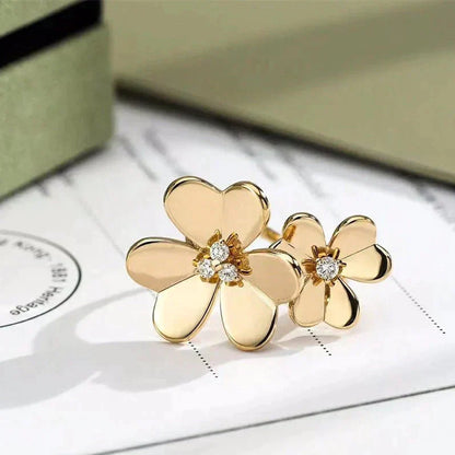 [Regal Jewels]CLOVER COMOS GOLD DIAMOND RING