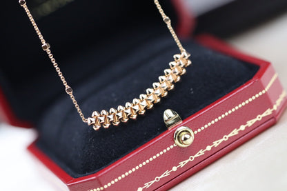 [Regal Jewels]CLASH PINK GOLD NECKLACE