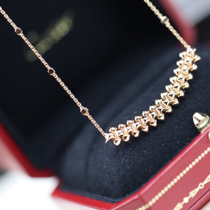 [Regal Jewels]CLASH PINK GOLD NECKLACE