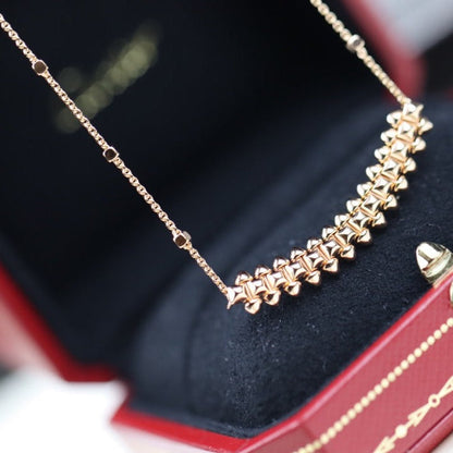[Regal Jewels]CLASH PINK GOLD NECKLACE