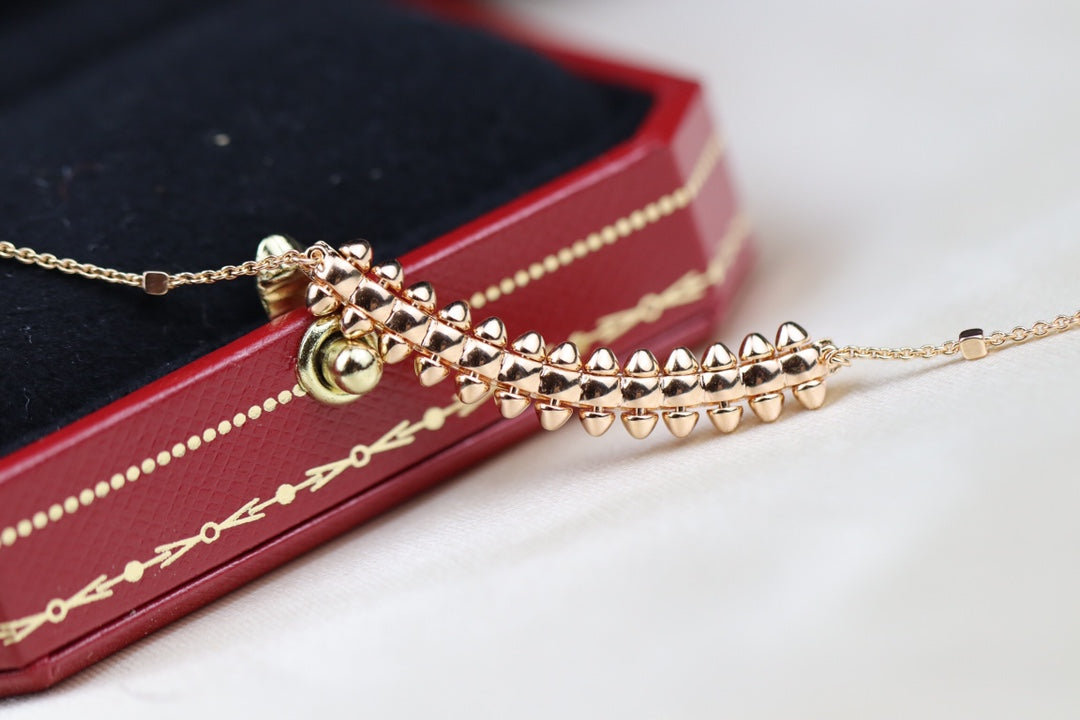 [Regal Jewels]CLASH PINK GOLD NECKLACE