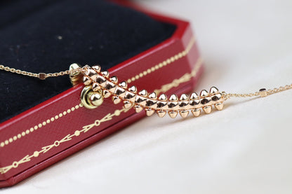 [Regal Jewels]CLASH PINK GOLD NECKLACE