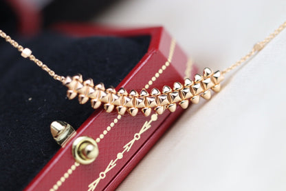 [Regal Jewels]CLASH PINK GOLD NECKLACE