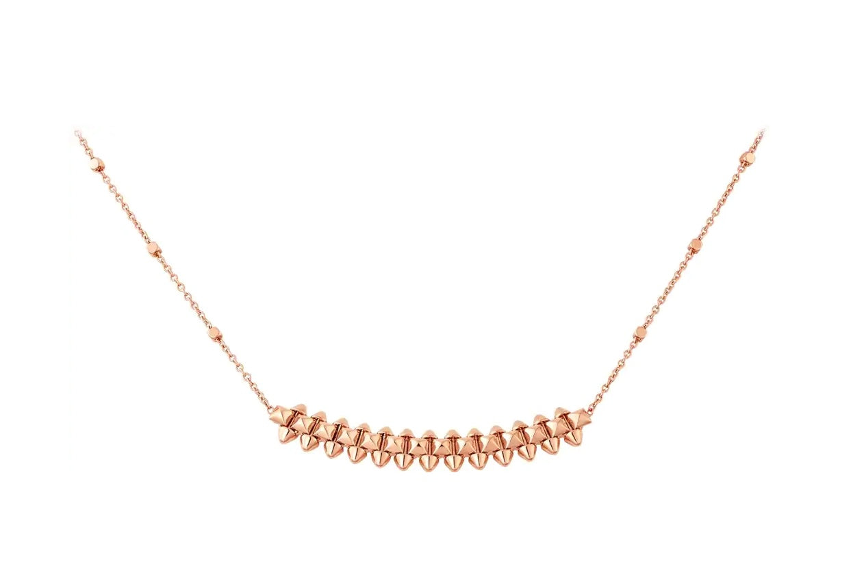 [Regal Jewels]CLASH PINK GOLD NECKLACE