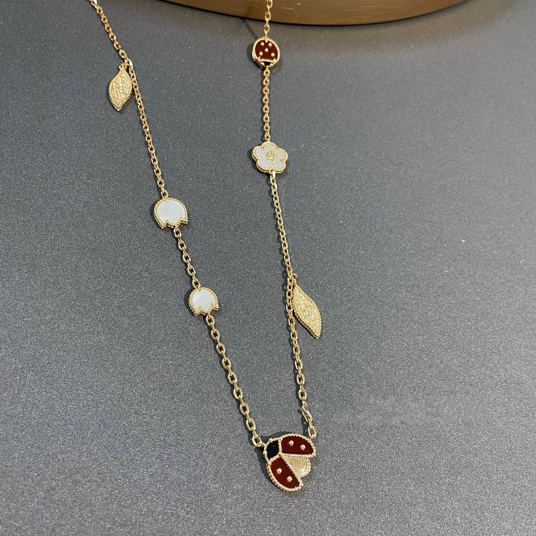 [Regal Jewels]LUCKY SPRING 15 MOTIFS GOLD NECKLACE