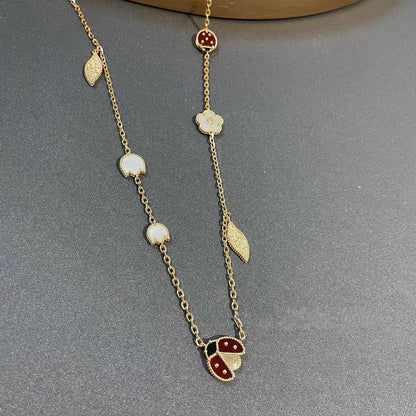 [Regal Jewels]LUCKY SPRING 15 MOTIFS GOLD NECKLACE