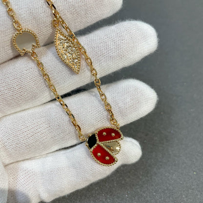[Regal Jewels]LUCKY SPRING 15 MOTIFS GOLD NECKLACE