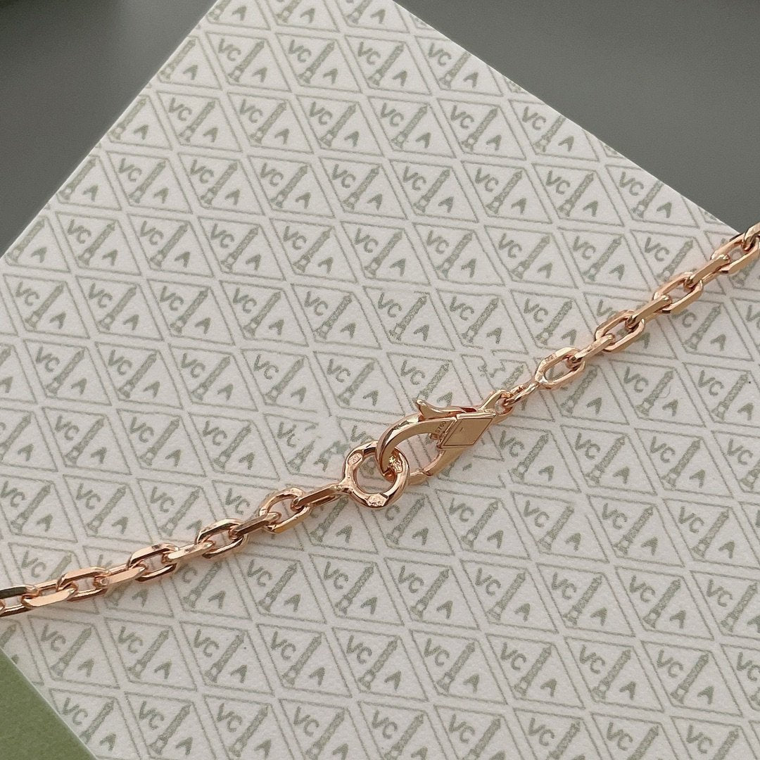 [Regal Jewels]LUCKY SPRING 15 MOTIFS ROSE GOLD NECKLACE