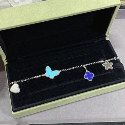 [Regal Jewels]LUCKY SPRING SILVER BRACELET 4 MOTIF