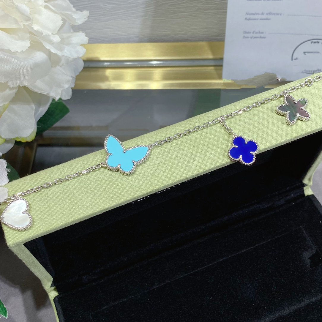 [Regal Jewels]LUCKY SPRING SILVER BRACELET 4 MOTIF