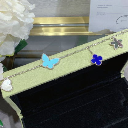 [Regal Jewels]LUCKY SPRING SILVER BRACELET 4 MOTIF