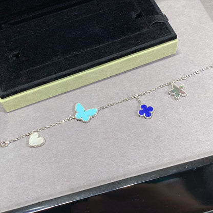 [Regal Jewels]LUCKY SPRING SILVER BRACELET 4 MOTIF