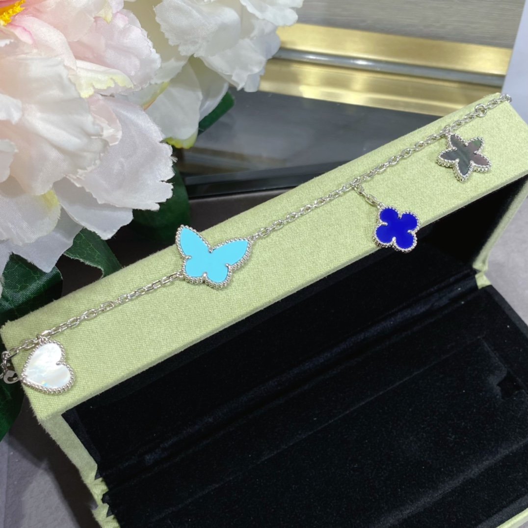 [Regal Jewels]LUCKY SPRING SILVER BRACELET 4 MOTIF