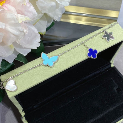 [Regal Jewels]LUCKY SPRING SILVER BRACELET 4 MOTIF