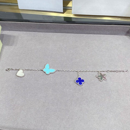 [Regal Jewels]LUCKY SPRING SILVER BRACELET 4 MOTIF