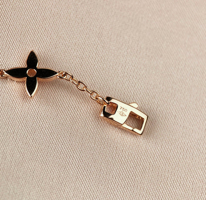 [Regal Jewels]STAR AND SUN 7 MOTIFS GOLD BRACELET