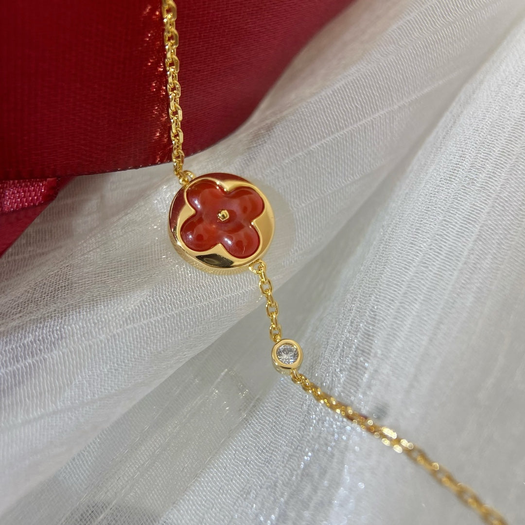 [Regal Jewels]SUN PEDANT CARNELIAN BRACELET
