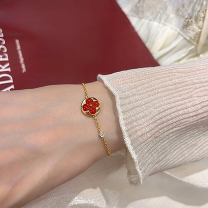 [Regal Jewels]SUN PEDANT CARNELIAN BRACELET