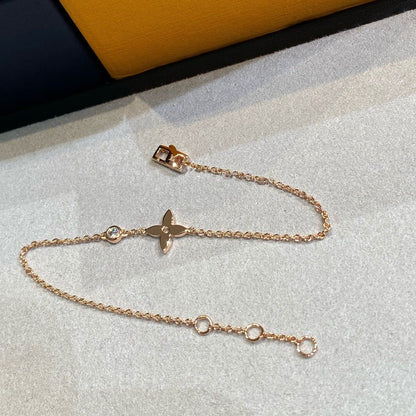 [Regal Jewels]STAR DIAMOND PINK GOLD BRACELET