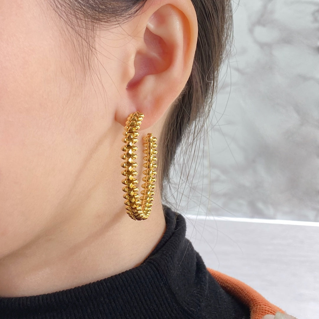 [Regal Jewels]CLASH HOOP EARRINGS