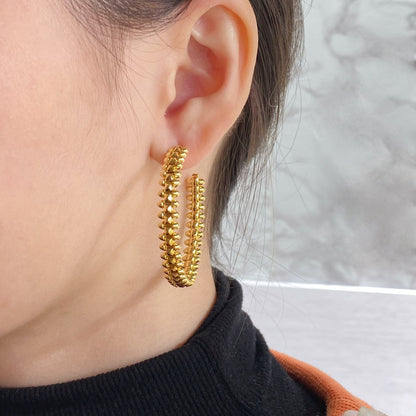 [Regal Jewels]CLASH HOOP EARRINGS