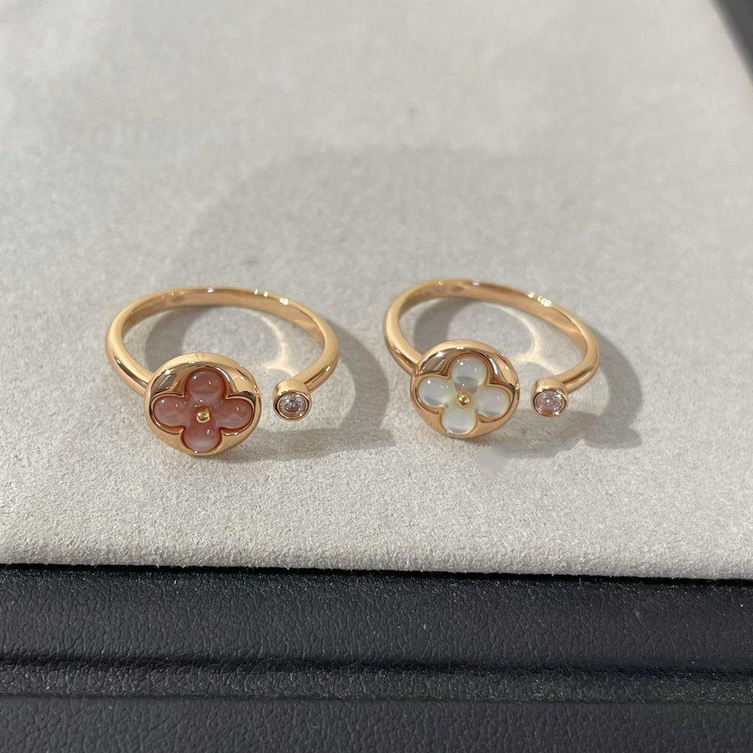 [Regal Jewels]SUN 1 DIAMOND PINK MOP RING