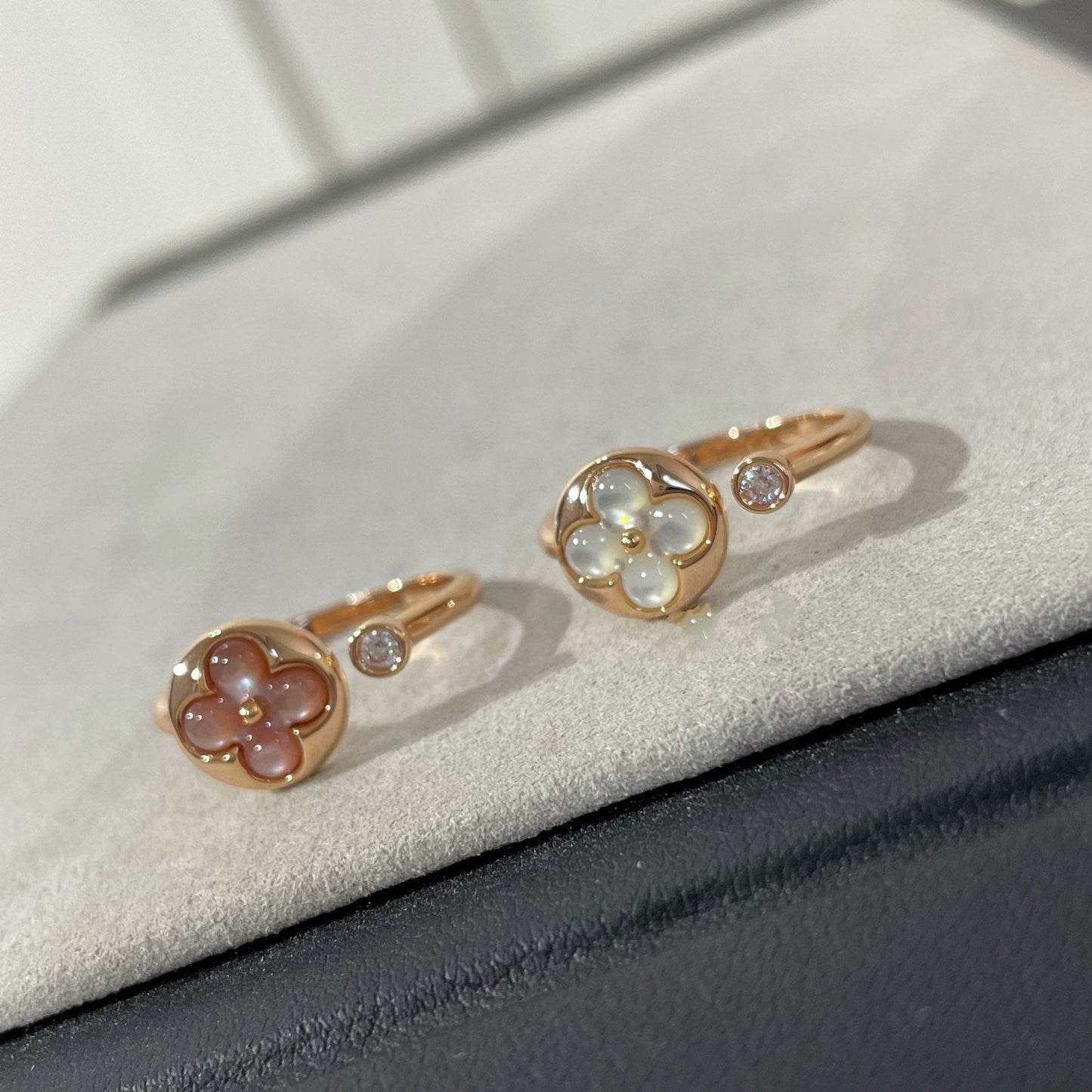 [Regal Jewels]SUN 1 DIAMOND PINK MOP RING