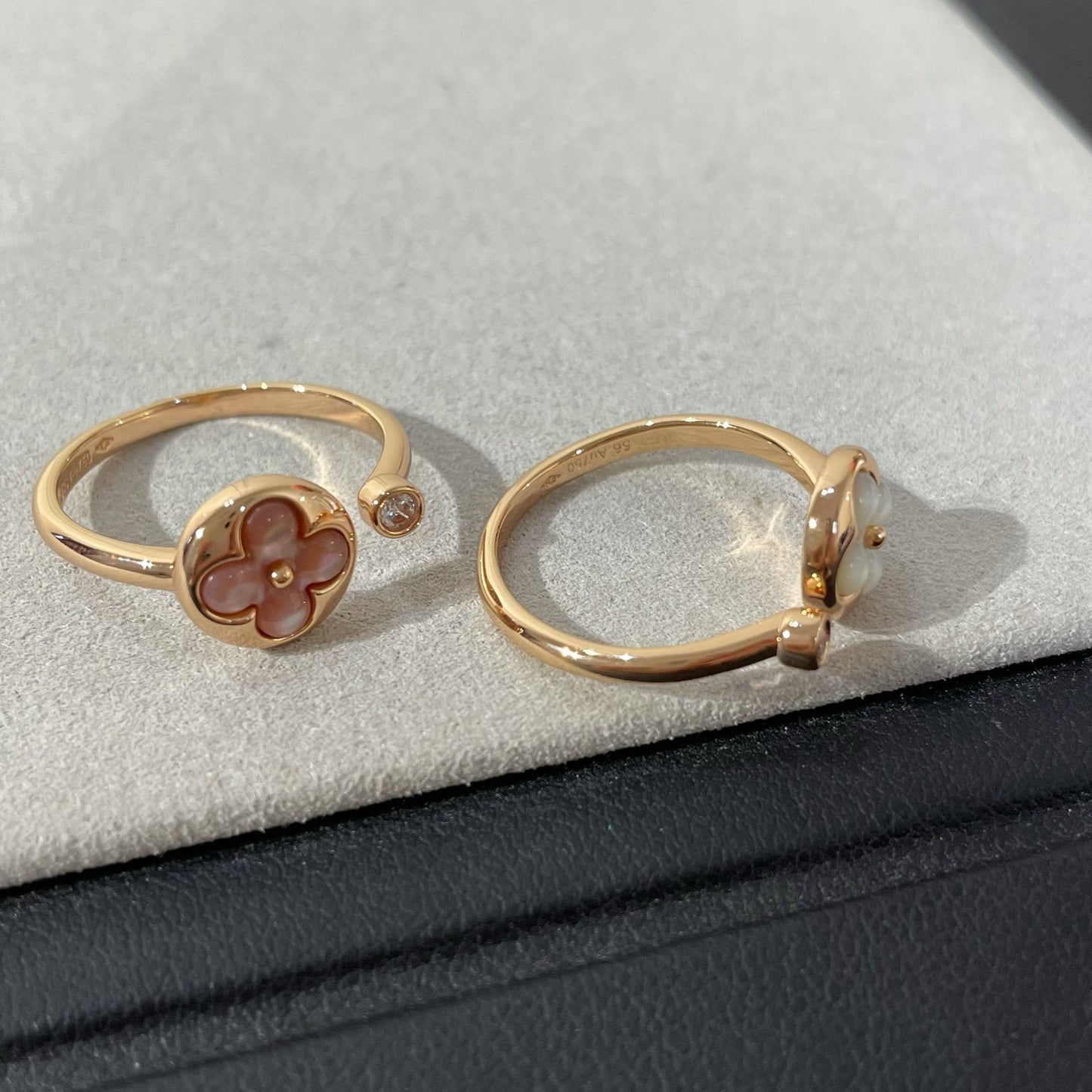 [Regal Jewels]SUN 1 DIAMOND PINK MOP RING