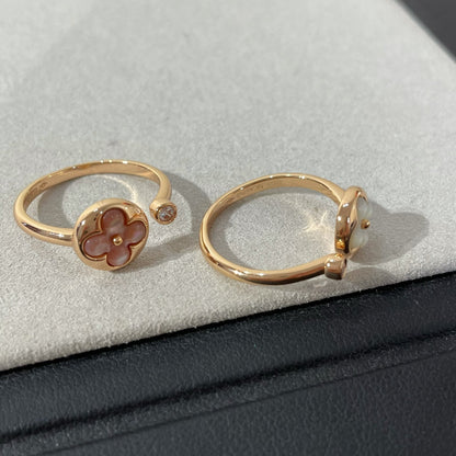 [Regal Jewels]SUN 1 DIAMOND PINK MOP RING
