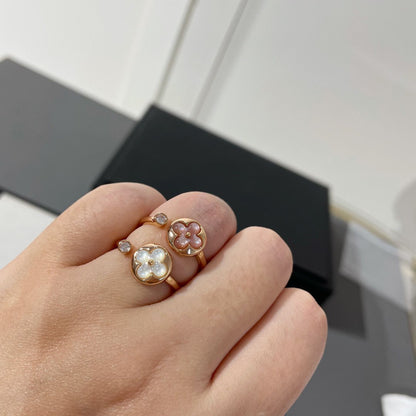 [Regal Jewels]SUN 1 DIAMOND PINK MOP RING