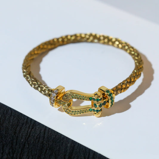 [Regal Jewels]FORCE 10 GOLD GREEN DIAMOND PAVED