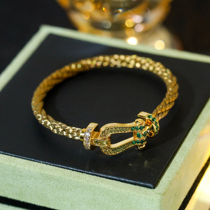 [Regal Jewels]FORCE 10 GOLD GREEN DIAMOND PAVED