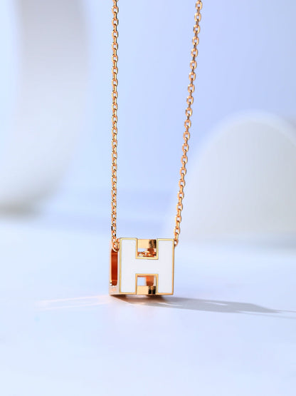 [Regal Jewels]H CAGE PINK GOLD NECKLACE