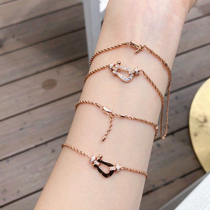 [Regal Jewels]FORCE 10 PINK GOLD DIAMOND NECKLACE